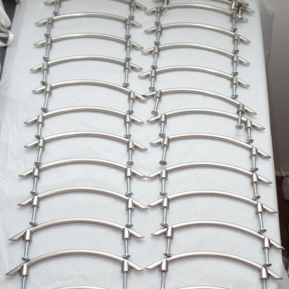 Curved Metal Draw Pulls 28 Piece Lot - Picture 1 of 3